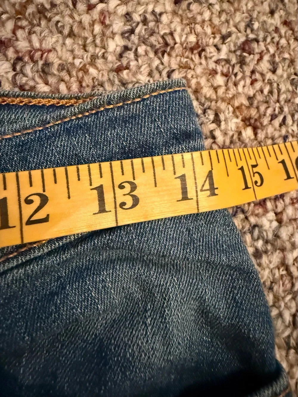 The Children's Place Boys' Stretch skinny jeans in a blue 10 Husky